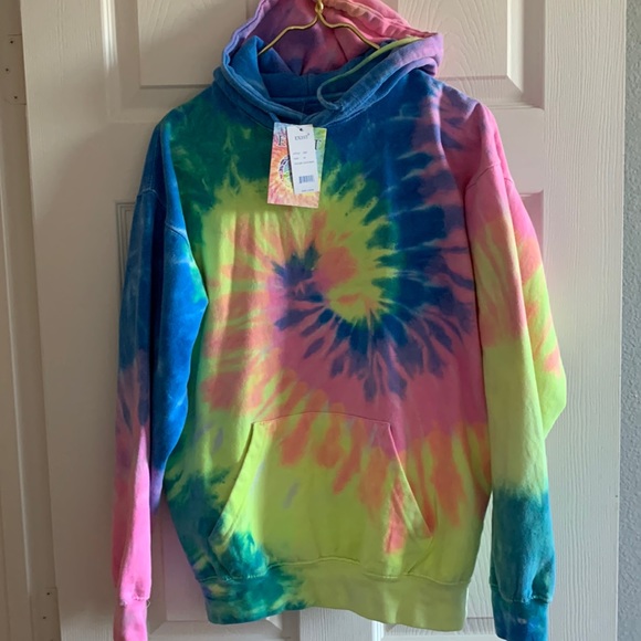 Tie Dyed Soft Fuzzy Sweatshirt 